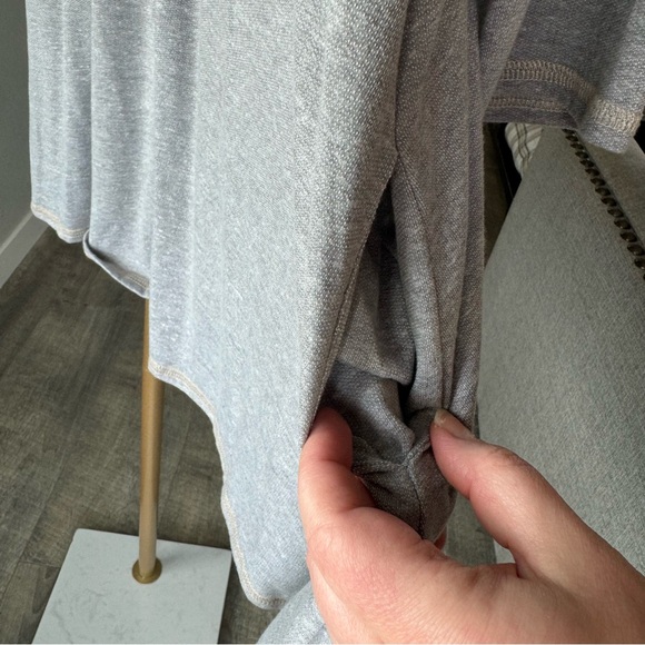 Myesper California Heathered Gray Lightweight Oversized Striped Hoodie - 2XL - Picture 5 of 8